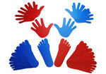 Hands and Feets (Right in Red, Left in Blue)
