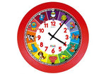 Educational Quartz Clock,Animals (Red Frame) - From Edu-Fun
