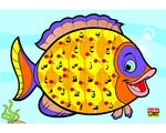 Letter Puzzle Fish Arabic - Image Alt Text