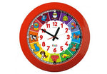 Giant School Clock,Animal (Red Frame) - From Edu-Fun