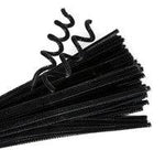 Chenille Stems Black. Packet of 100 - From Edu-Fun