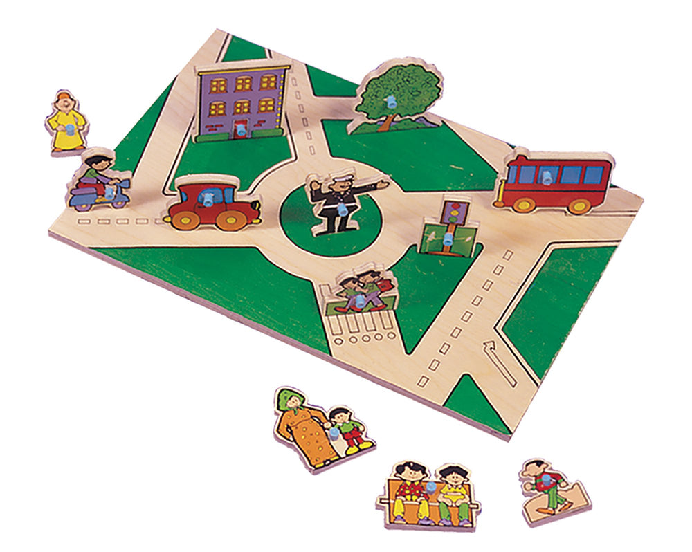 City - Double Sided Play Board - 10705 - From Edu-Fun